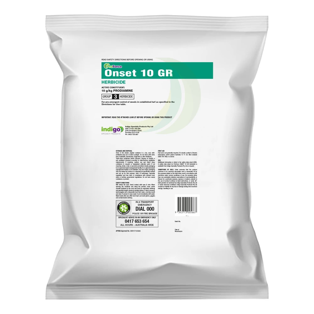 Onset 10 GR Pre-Emergent Herbicide 3 Onset 10 GR Pre-Emergent Herbicide