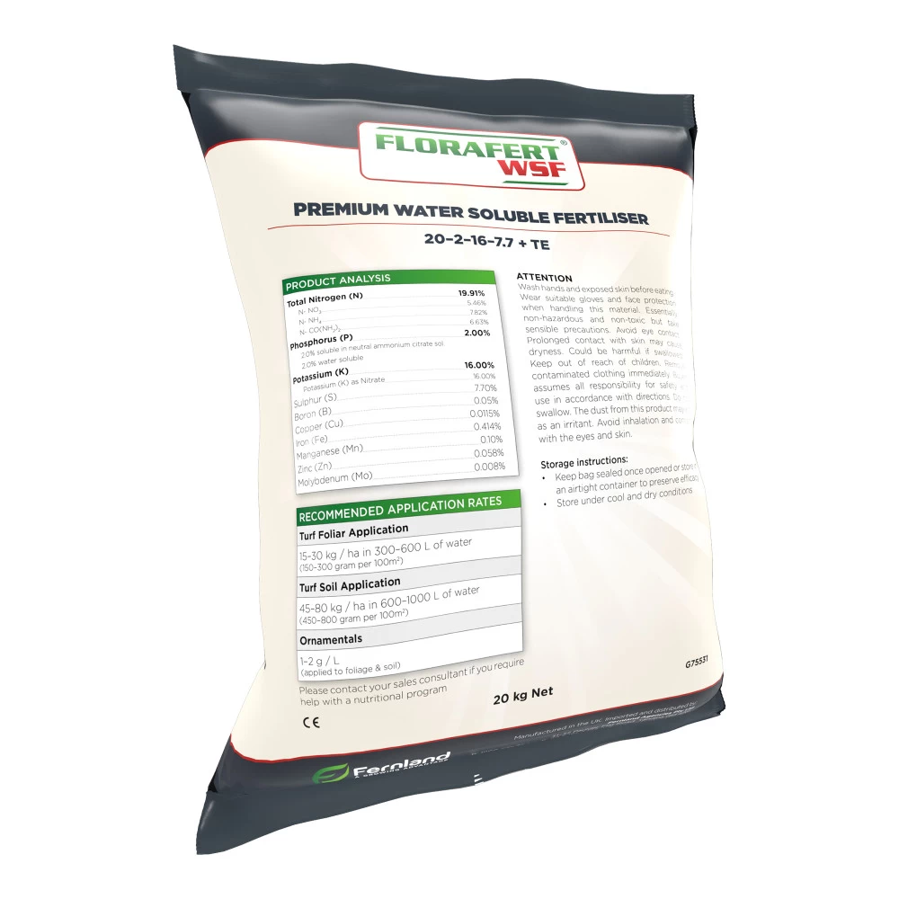 Water Soluble Fertiliser 20-2-16 +TE 3 Water Soluble Fertiliser 20-2-16 +TE