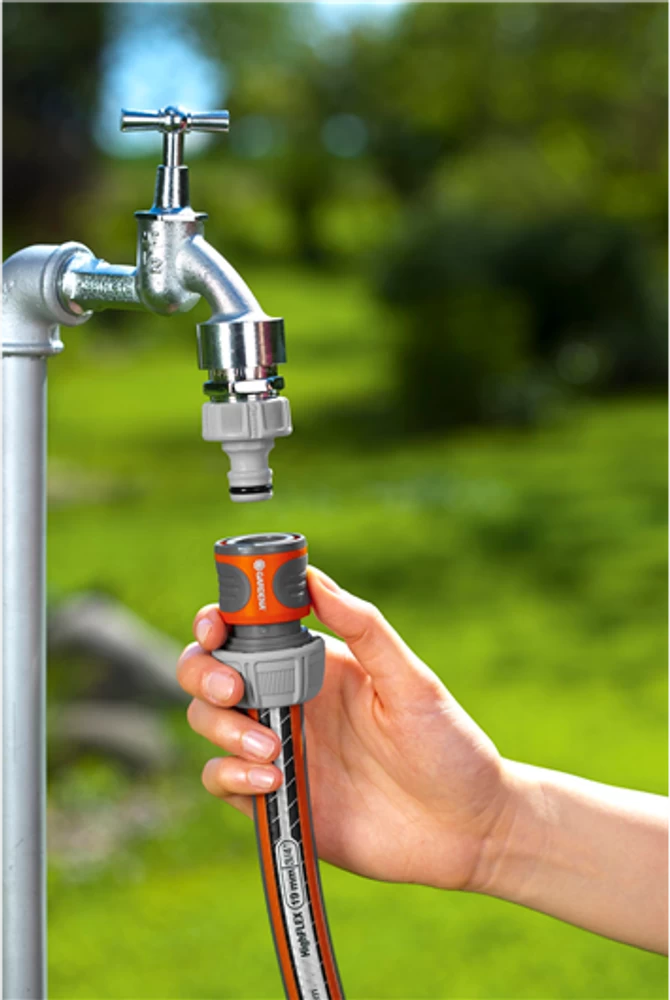 Gardena 19mm Hose Connector For 13mm Tap Adaptor 4 Gardena 19mm Hose Connector For 13mm Tap Adaptor - Image 2