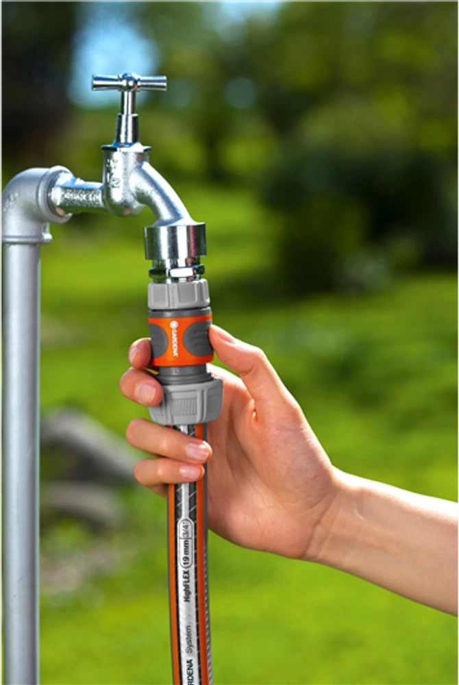 Gardena 19mm Hose Connector For 13mm Tap Adaptor 5 Gardena 19mm Hose Connector For 13mm Tap Adaptor - Image 3