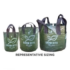 XHD Woven Plastic Plant Bag With 4 Handles, 400L