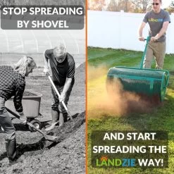 Topdress, Compost & Peat Moss Spreader 19 Topdress, Compost & Peat Moss Spreader -Plant Care Shop Landzie 24 inch Spreader feature 01 800x800 2 14096.1681882060