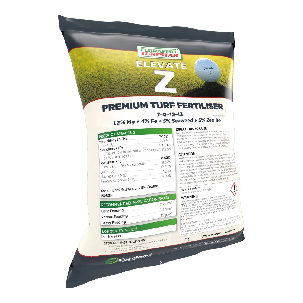 TurfStar Elevate Z Turf Fertiliser With Zeolite 3 TurfStar Elevate Z Turf Fertiliser With Zeolite