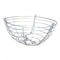 WELDED Wire Hanging Basket With Chain Hanger