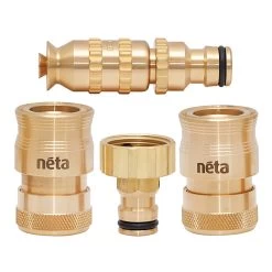 12mm ¾ EZ Brass Hose Set